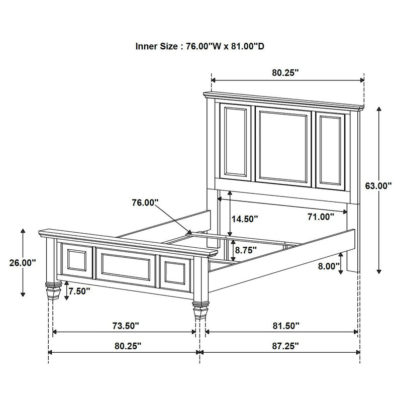 Sandy Beach California King & E.King Bed - My Sweet Home Furniture (Queens, NY)