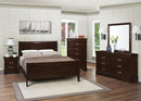 Louis Philippe Panel Bedroom Set with High Headboard - My Sweet Home Furniture (Queens, NY)