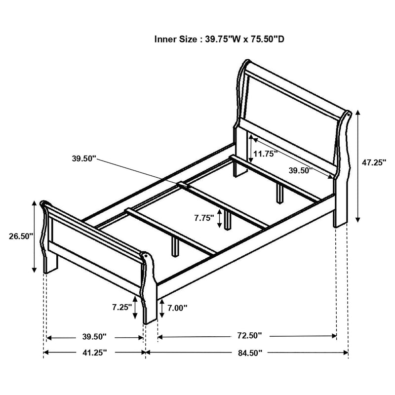 Louis Philippe Queen Beds - My Sweet Home Furniture (Queens, NY)