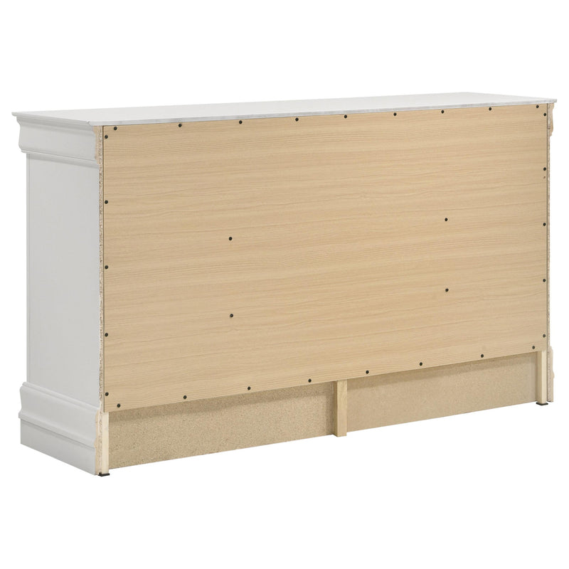 Louis Philippe 6-drawer Dresser White - My Sweet Home Furniture (Queens, NY)