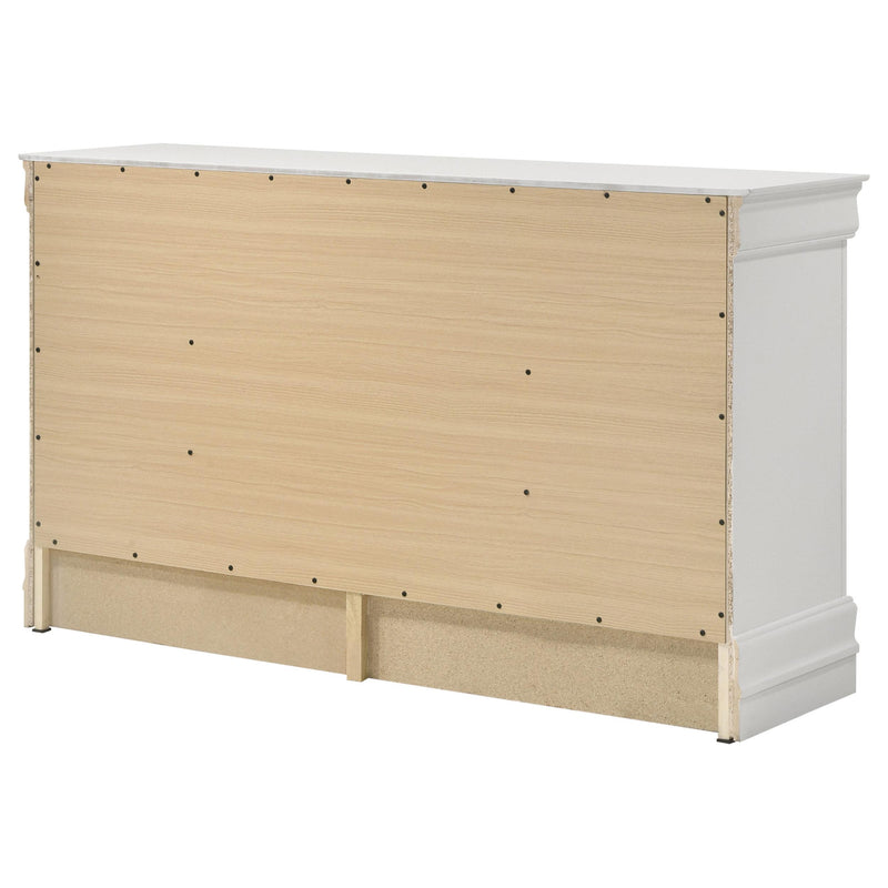 Louis Philippe 6-drawer Dresser White - My Sweet Home Furniture (Queens, NY)