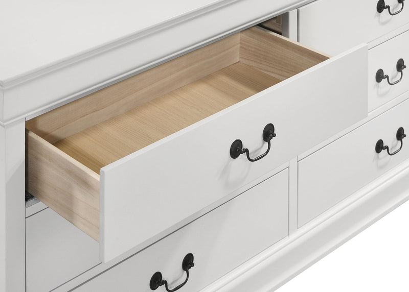 Louis Philippe 6-drawer Dresser White - My Sweet Home Furniture (Queens, NY)