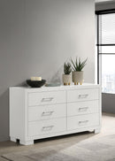Jessica 6-drawer Dresser White - My Sweet Home Furniture (Queens, NY)