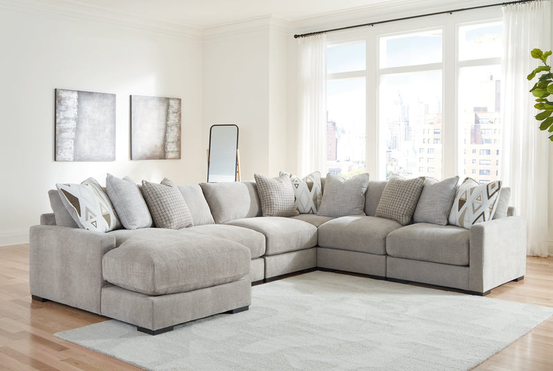 Aslan Court Sectional with Chaise - My Sweet Home Furniture (Queens, NY)