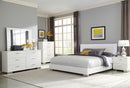 Felicity 5-piece Eastern King Bedroom Set with LED Headboard Glossy White - My Sweet Home Furniture (Queens, NY)