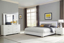 Felicity 4-piece California King Bedroom Set with LED Headboard Glossy White - My Sweet Home Furniture (Queens, NY)