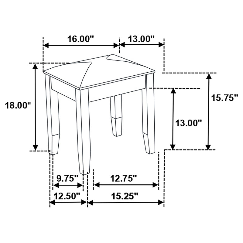 Felicity Vanity Stools - My Sweet Home Furniture (Queens, NY)