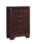 Kauffman 5-drawer Chest Dark Cocoa - My Sweet Home Furniture (Queens, NY)