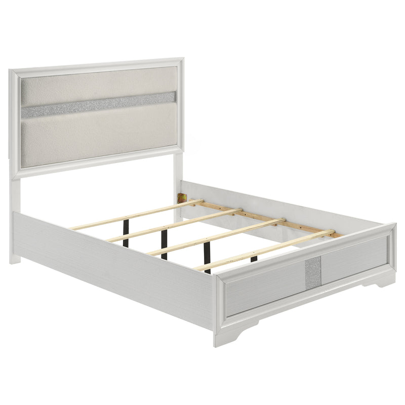 Miranda California King, E.King, Queen, Full, & Twin Bed Black & White - My Sweet Home Furniture (Queens, NY)