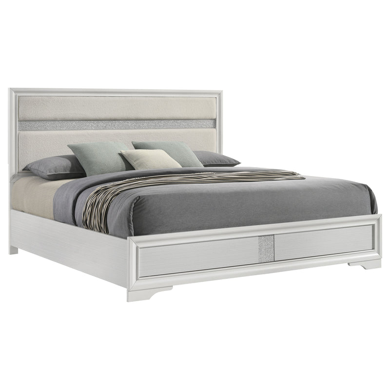 Miranda California King, E.King, Queen, Full, & Twin Bed Black & White - My Sweet Home Furniture (Queens, NY)