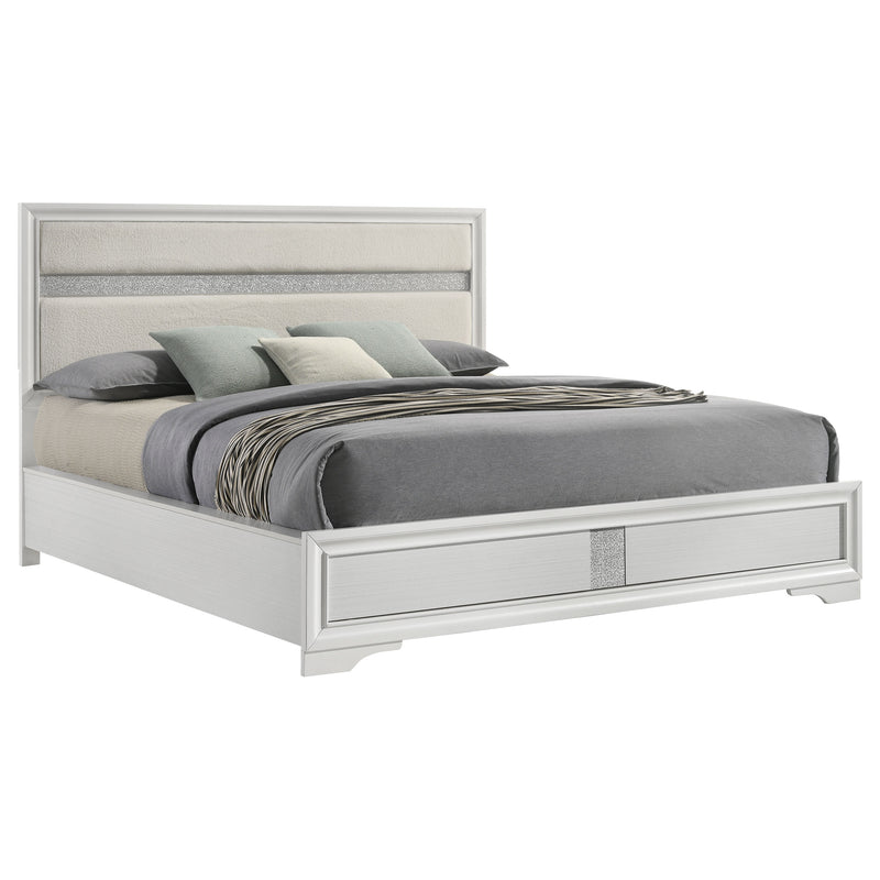 Miranda California King, E.King, Queen, Full, & Twin Bed Black & White - My Sweet Home Furniture (Queens, NY)