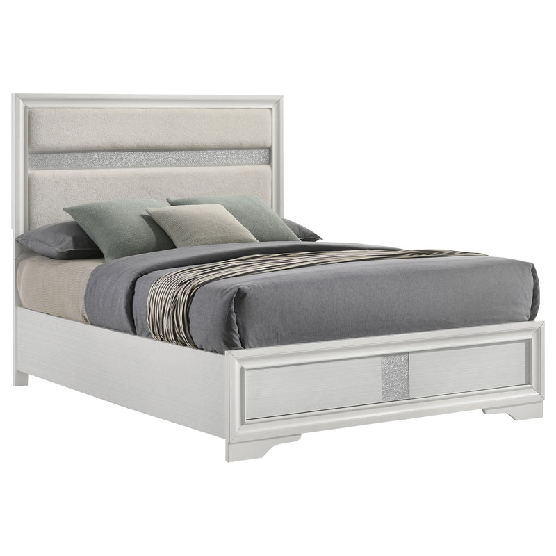 Miranda California King, E.King, Queen, Full, & Twin Bed Black & White - My Sweet Home Furniture (Queens, NY)