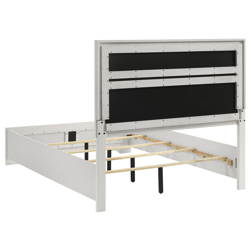 Miranda California King, E.King, Queen, Full, & Twin Bed Black & White - My Sweet Home Furniture (Queens, NY)