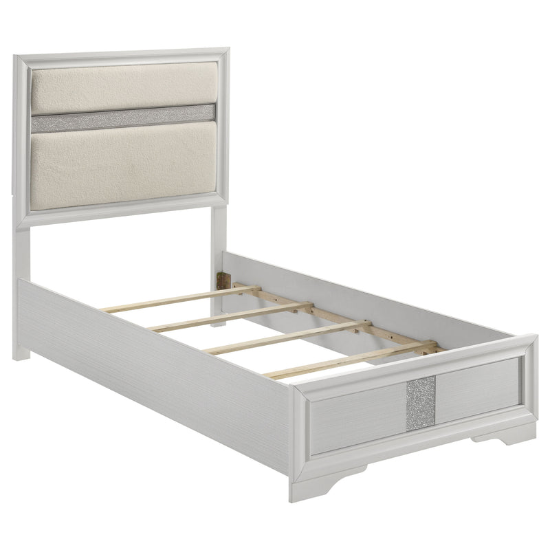 Miranda California King, E.King, Queen, Full, & Twin Bed Black & White - My Sweet Home Furniture (Queens, NY)