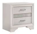 Miranda 2-drawer Nightstand Tray White - My Sweet Home Furniture (Queens, NY)