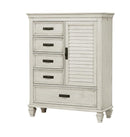 Franco 5-drawer Door Chest Antique White - My Sweet Home Furniture (Queens, NY)