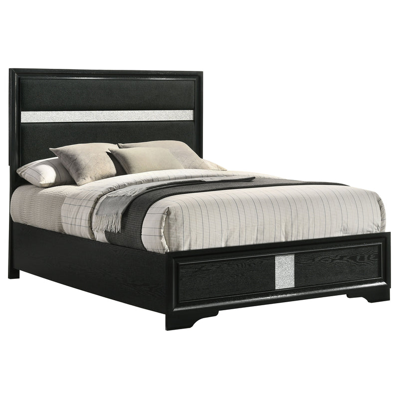 Miranda California King, E.King, Queen, Full, & Twin Bed Black & White - My Sweet Home Furniture (Queens, NY)