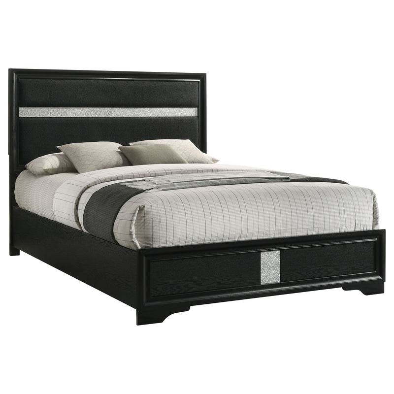 Miranda California King, E.King, Queen, Full, & Twin Bed Black & White - My Sweet Home Furniture (Queens, NY)