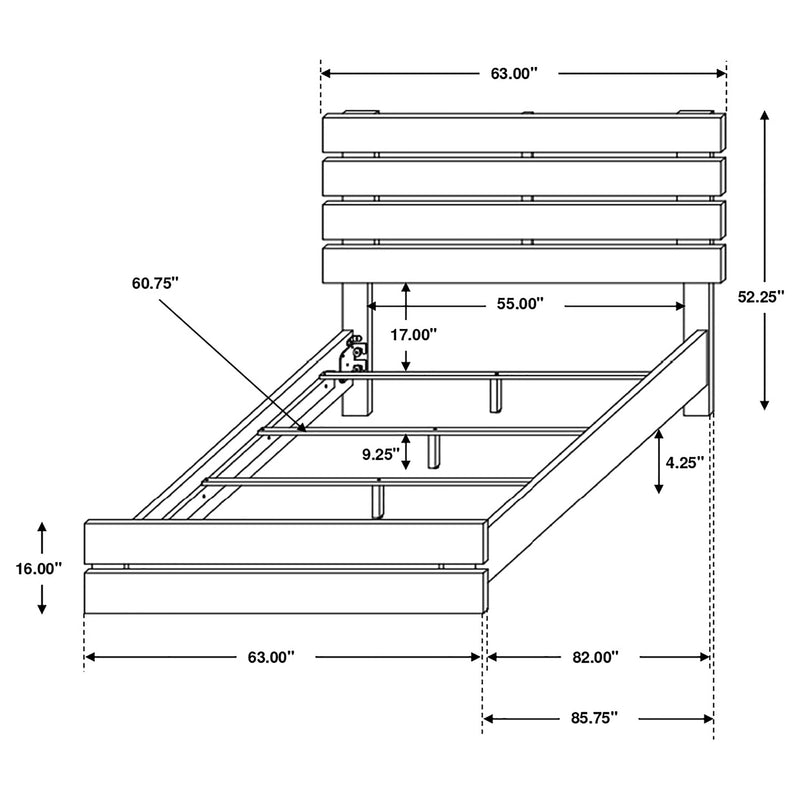 Brantford Wood Storage Panel Bed - My Sweet Home Furniture (Queens, NY)
