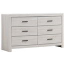Brantford 6-drawer Dresser Coastal White - My Sweet Home Furniture (Queens, NY)