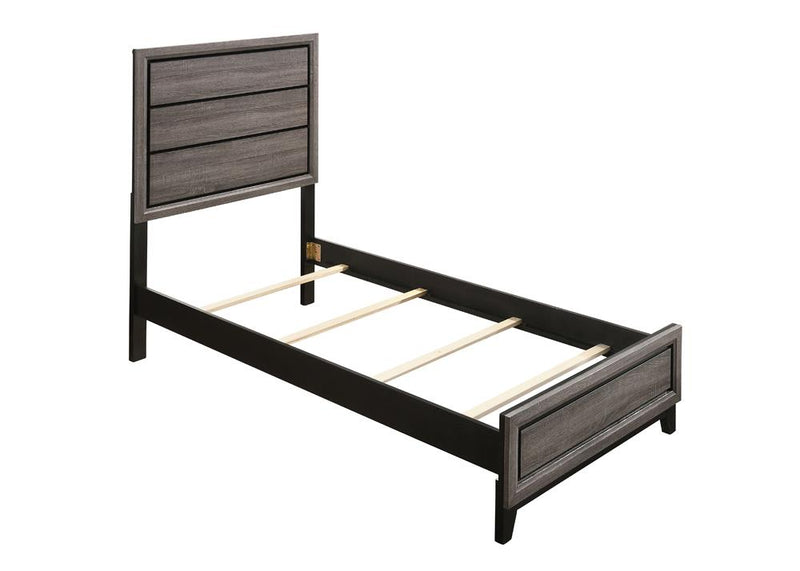 Watson Full & Twin Panel Bed Grey Oak - My Sweet Home Furniture (Queens, NY)