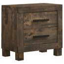 Woodmont 2-drawer Nightstand Rustic Golden Brown - My Sweet Home Furniture (Queens, NY)