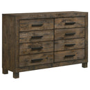 Woodmont 8-drawer Dresser Rustic Golden Brown - My Sweet Home Furniture (Queens, NY)