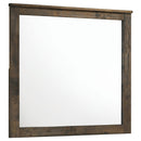 Woodmont Rectangle Dresser Mirror Rustic Golden Brown - My Sweet Home Furniture (Queens, NY)