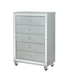 Gunnison 5-drawer Chest Silver Metallic - My Sweet Home Furniture (Queens, NY)