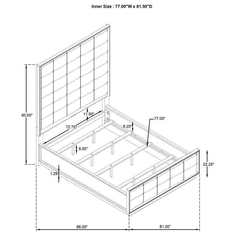 Durango 4 & 5 Piece E.King, Cal.King & Queen Bedroom Set - My Sweet Home Furniture (Queens, NY)