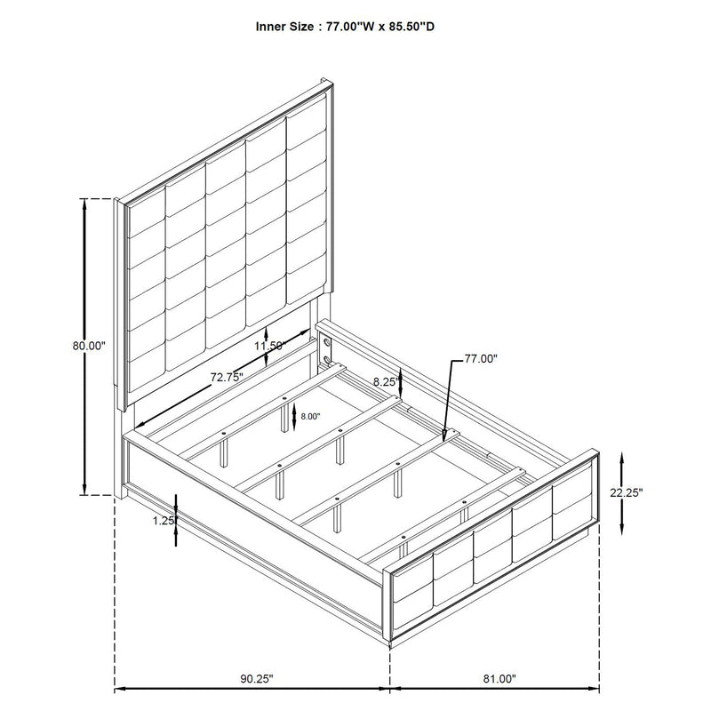 Durango 4 & 5 Piece E.King, Cal.King & Queen Bedroom Set - My Sweet Home Furniture (Queens, NY)