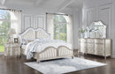 Evangeline Upholstered Platform Bedroom Set Ivory and Silver Oak - My Sweet Home Furniture (Queens, NY)