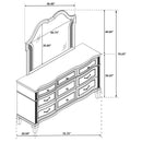 Evangeline Dresser With Mirror - My Sweet Home Furniture (Queens, NY)