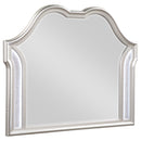 Evangeline Camel Top Dresser Mirror Silver Oak - My Sweet Home Furniture (Queens, NY)
