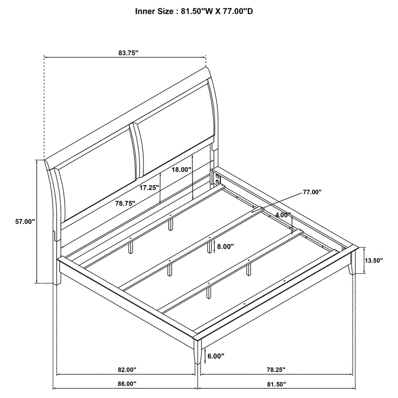 Bexhill California King, E.King, Queen Bed - My Sweet Home Furniture (Queens, NY)