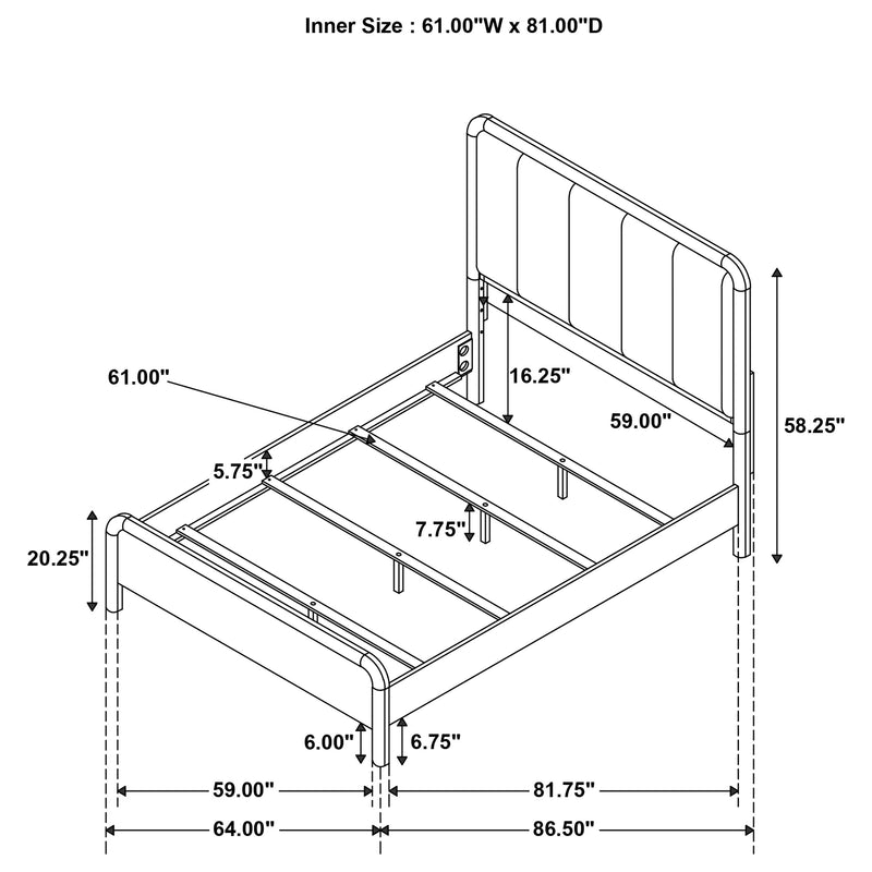 Amsbury California King, E.King, & Queen Bed - My Sweet Home Furniture (Queens, NY)
