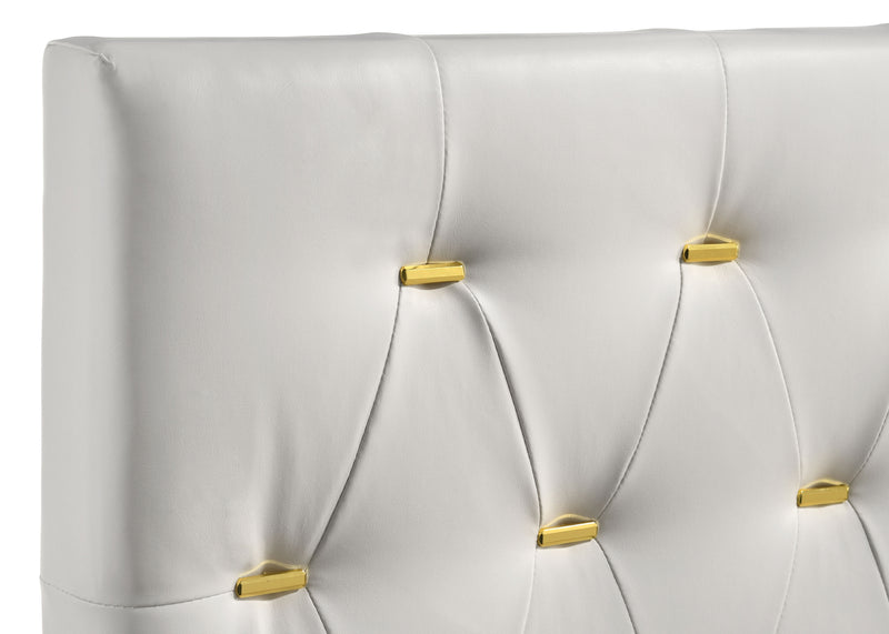 Kendall Panel Bed E.King, & Queen Black & White - My Sweet Home Furniture (Queens, NY)
