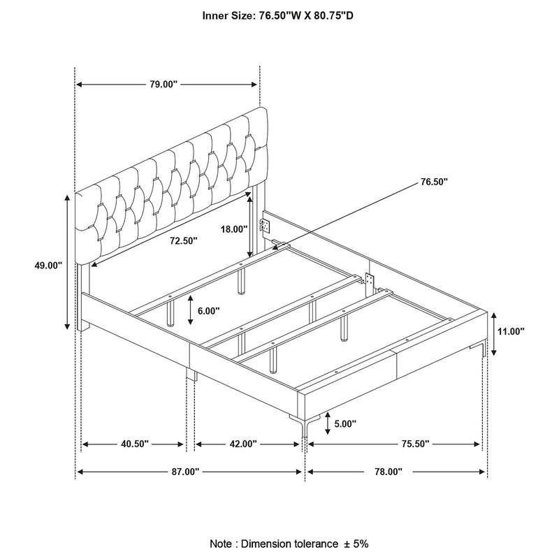 Kendall Panel Bed White - My Sweet Home Furniture (Queens, NY)