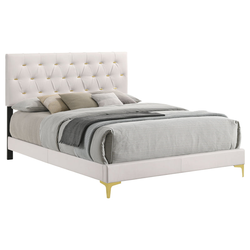 Kendall Panel Bed E.King, & Queen Black & White - My Sweet Home Furniture (Queens, NY)