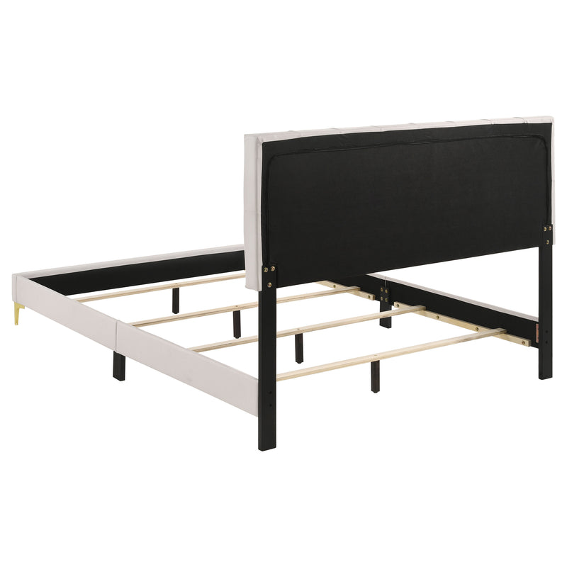 Kendall Panel Bed E.King, & Queen Black & White - My Sweet Home Furniture (Queens, NY)