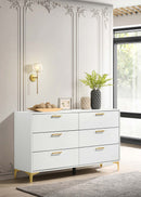 Kendall 6-drawer Dresser White - My Sweet Home Furniture (Queens, NY)