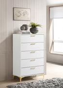 Kendall 5-drawer Chest White - My Sweet Home Furniture (Queens, NY)