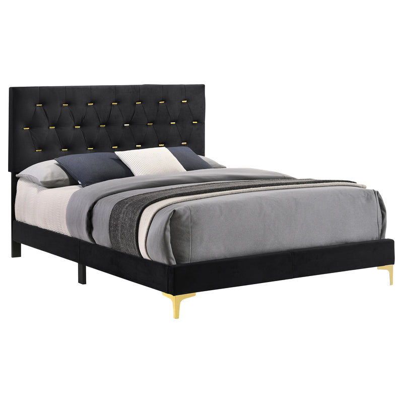 Kendall Panel Bed E.King, & Queen Black & White - My Sweet Home Furniture (Queens, NY)