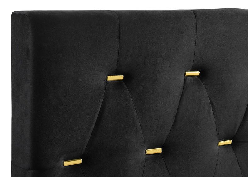 Kendall Panel Bed E.King, & Queen Black & White - My Sweet Home Furniture (Queens, NY)