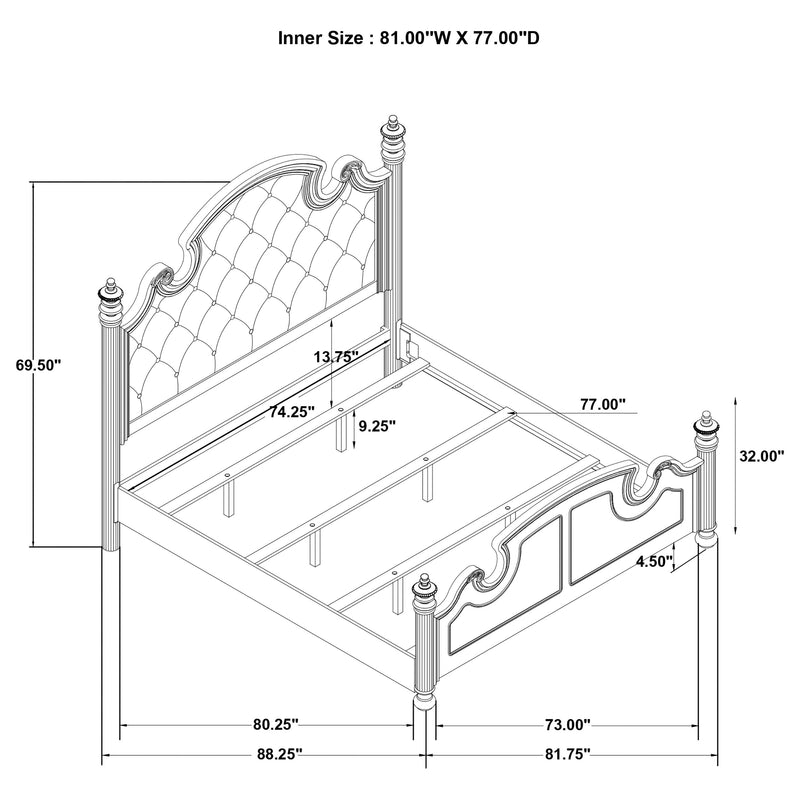 Celina Eastern King Bed