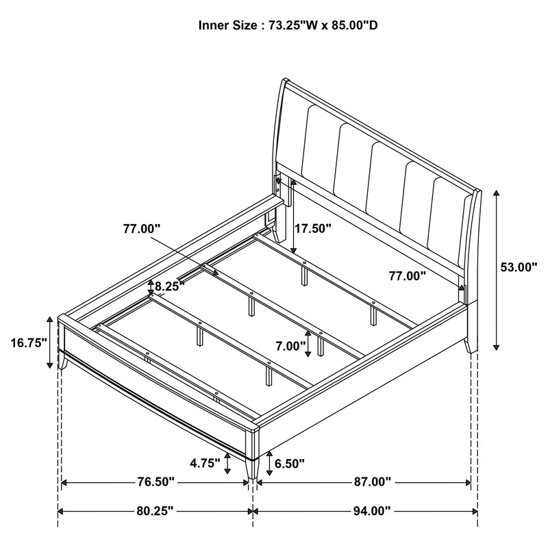 Granada California King, E.King, & Queen Bed - My Sweet Home Furniture (Queens, NY)