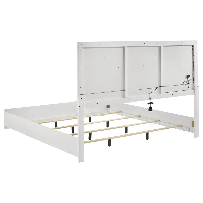 Ives 4 & 5 Piece Bedroom Set E.king & Queen White & Grey - My Sweet Home Furniture (Queens, NY)