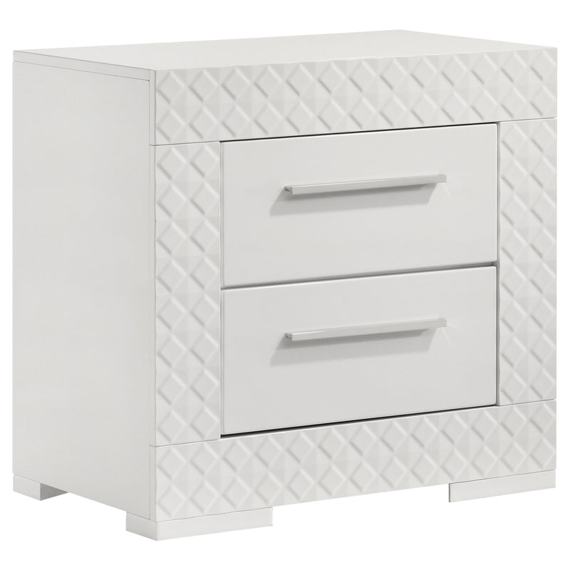 Ives 4 & 5 Piece Bedroom Set E.king & Queen White & Grey - My Sweet Home Furniture (Queens, NY)