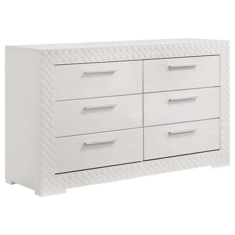 Ives 4 & 5 Piece Bedroom Set E.king & Queen White & Grey - My Sweet Home Furniture (Queens, NY)