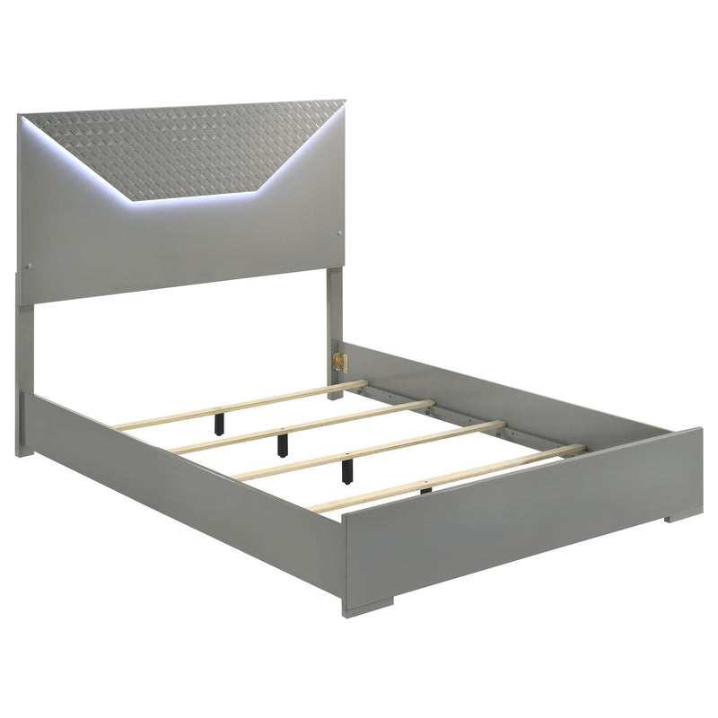 Ives 4 & 5 Piece Bedroom Set E.king & Queen White & Grey - My Sweet Home Furniture (Queens, NY)